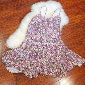 Wild Fable Drop Waist Lightweight Floral Dress